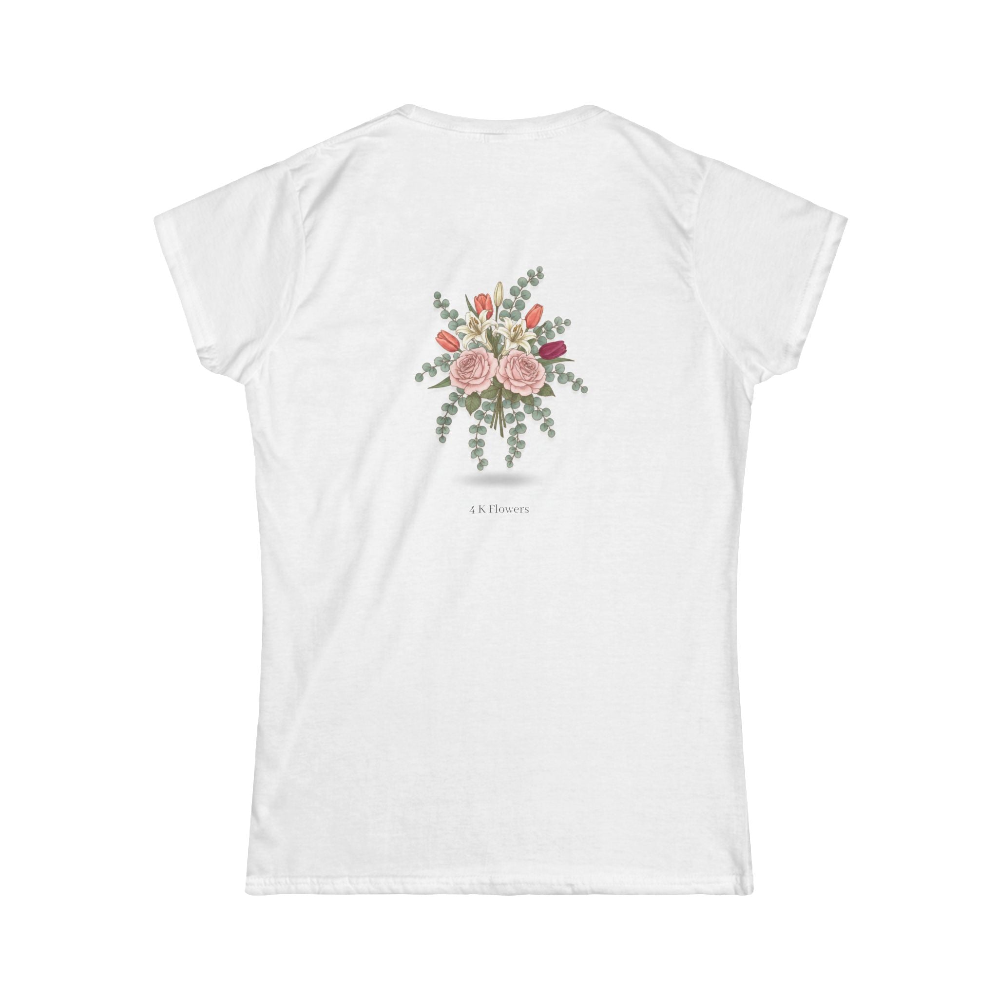 Women's Floral Bouquet Tee — 'Self Bloom' Casual Graphic Shirt