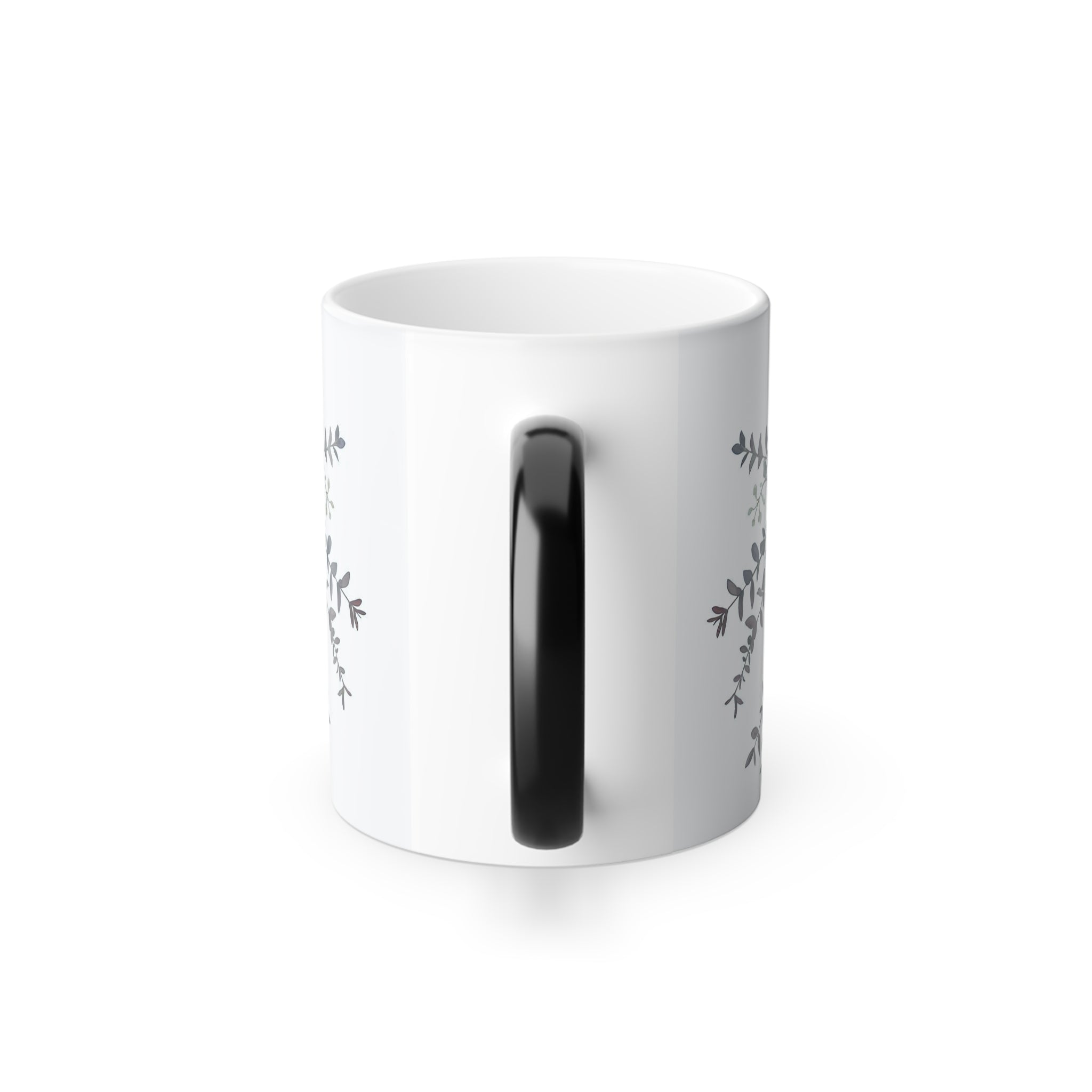 Color-Changing Floral Mug — 4KFlowers Poppy Design, 11 oz