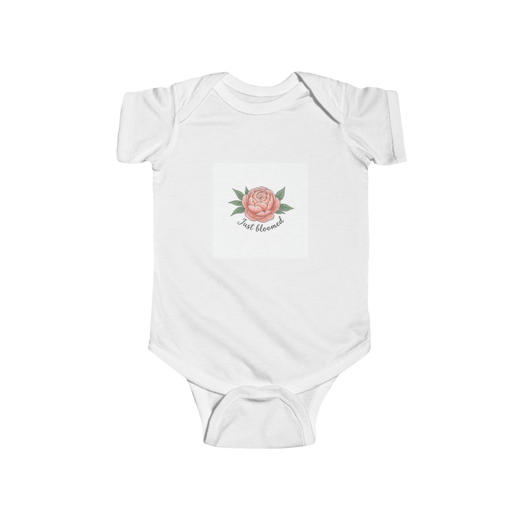 Floral 'Just Bloomed' Infant Bodysuit - Cute Baby Shower Gift