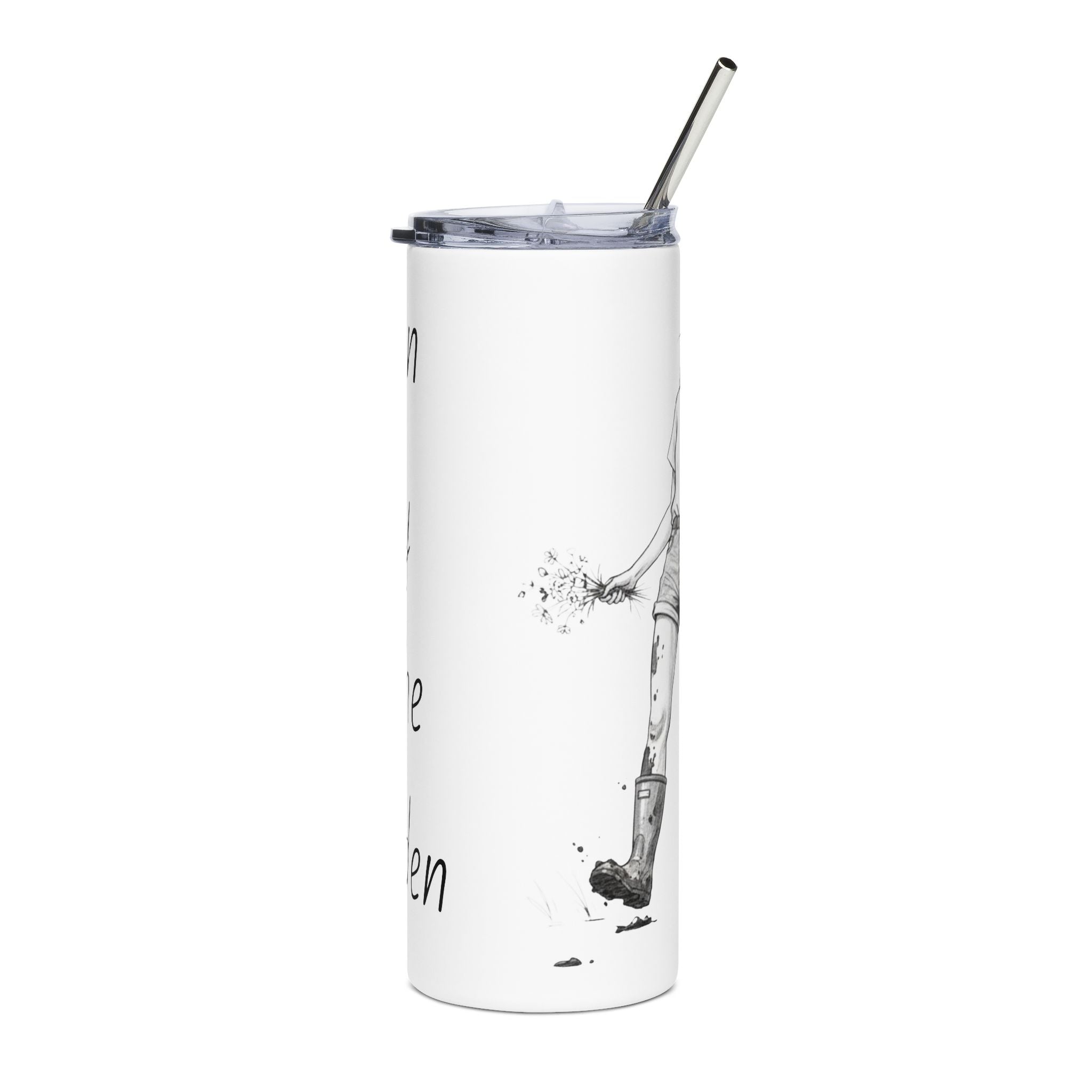 20oz Stainless Tumbler — “Gettin Dirty in the Garden” Garden Lover Travel Cup