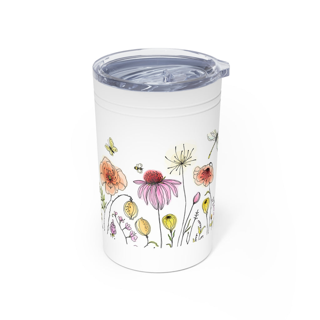 Floral Wildflower 11oz Insulated Tumbler — Watercolor Garden Drinkware