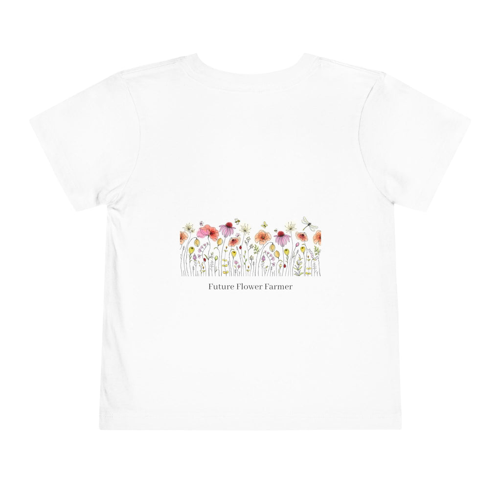 Toddler Tee — “Future Flower Farmer” Floral Baby Shirt