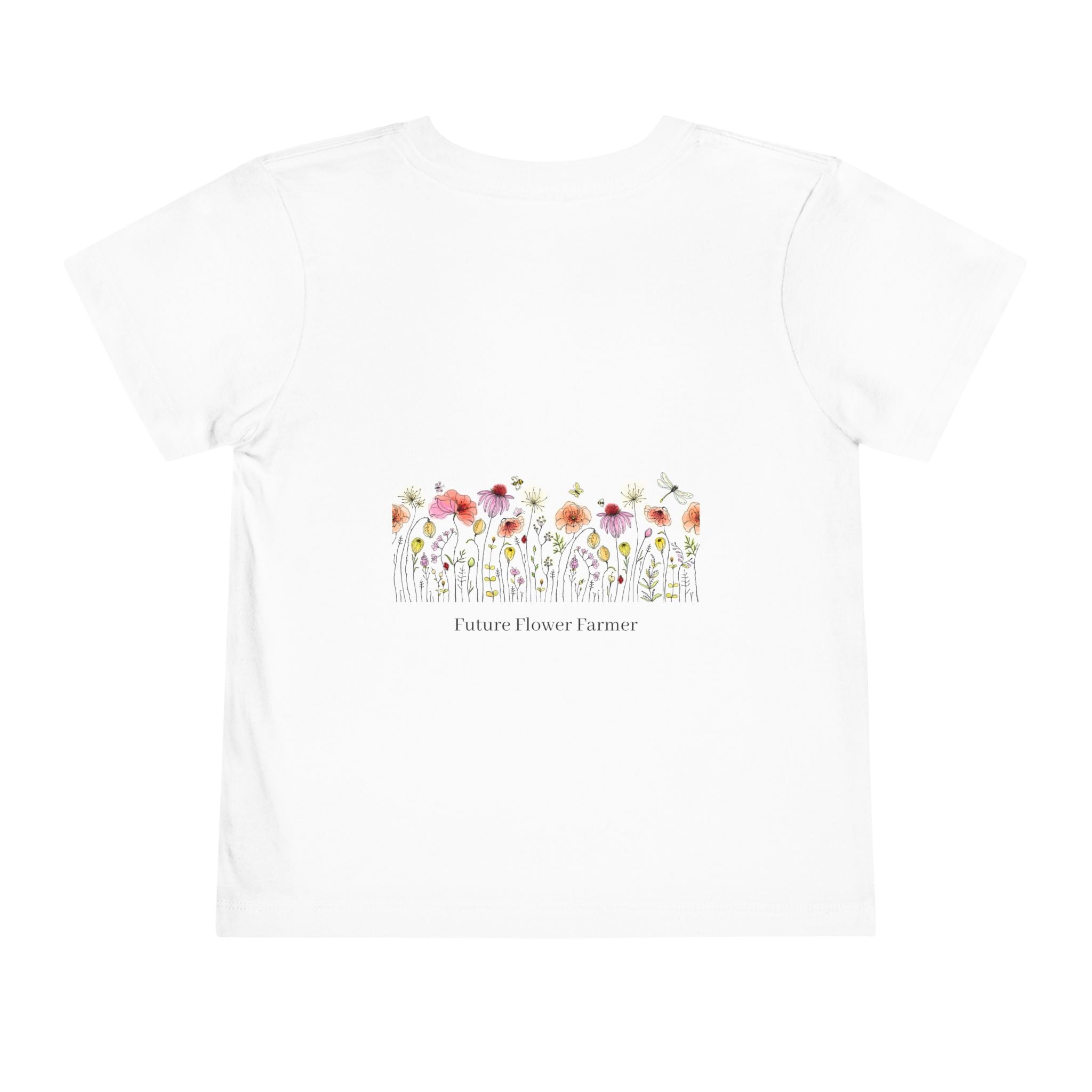 Toddler Tee — “Future Flower Farmer” Floral Baby Shirt