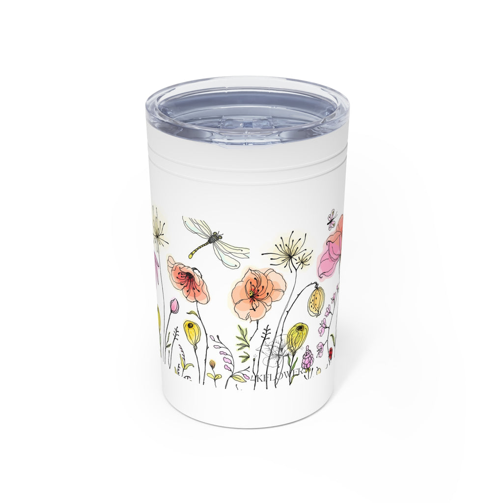 Floral Wildflower 11oz Insulated Tumbler — Watercolor Garden Drinkware