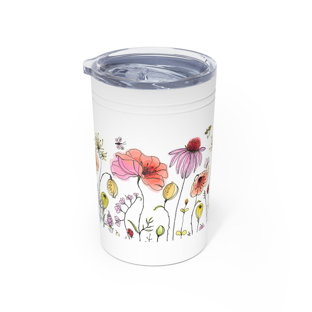 Floral Wildflower 11oz Insulated Tumbler — Watercolor Garden Drinkware