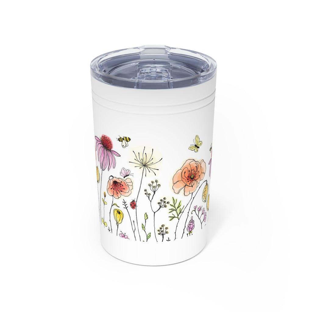 Floral Wildflower 11oz Insulated Tumbler — Watercolor Garden Drinkware