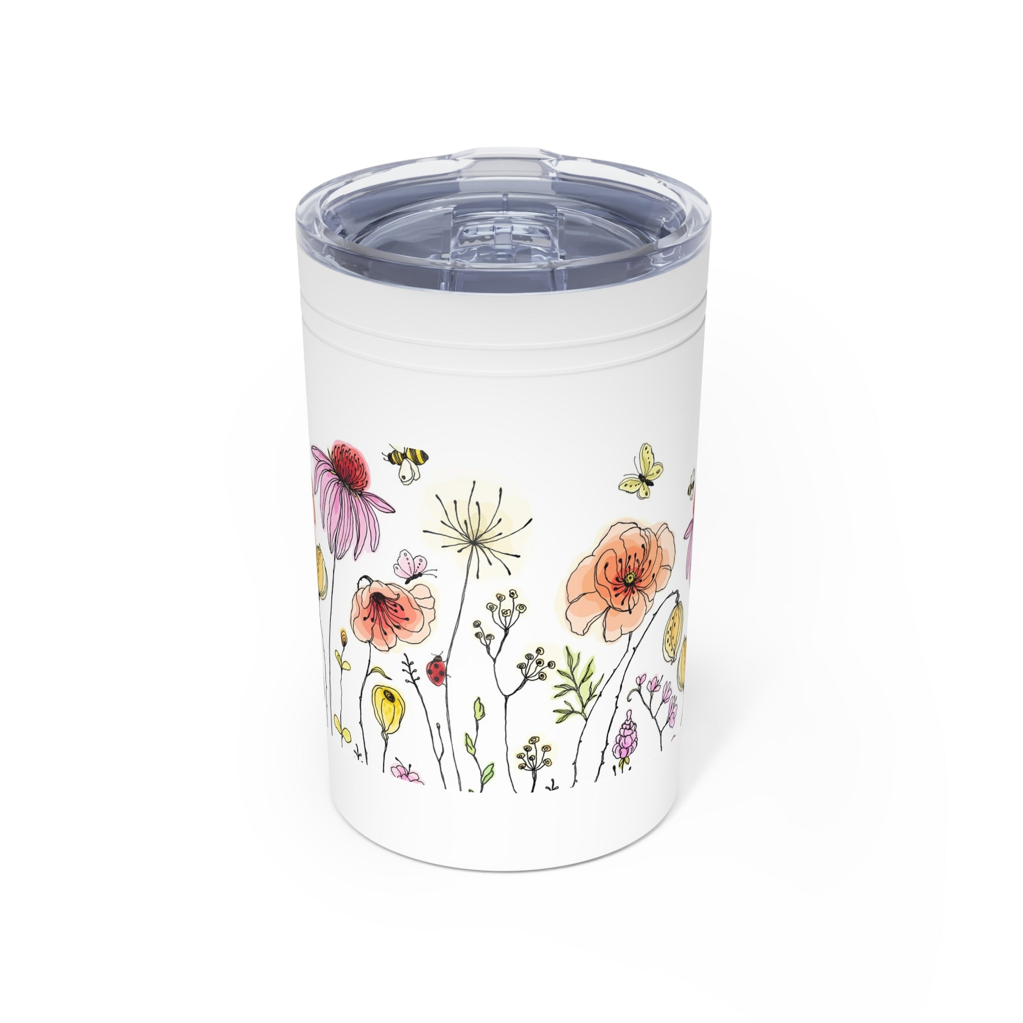 Floral Wildflower 11oz Insulated Tumbler — Watercolor Garden Drinkware