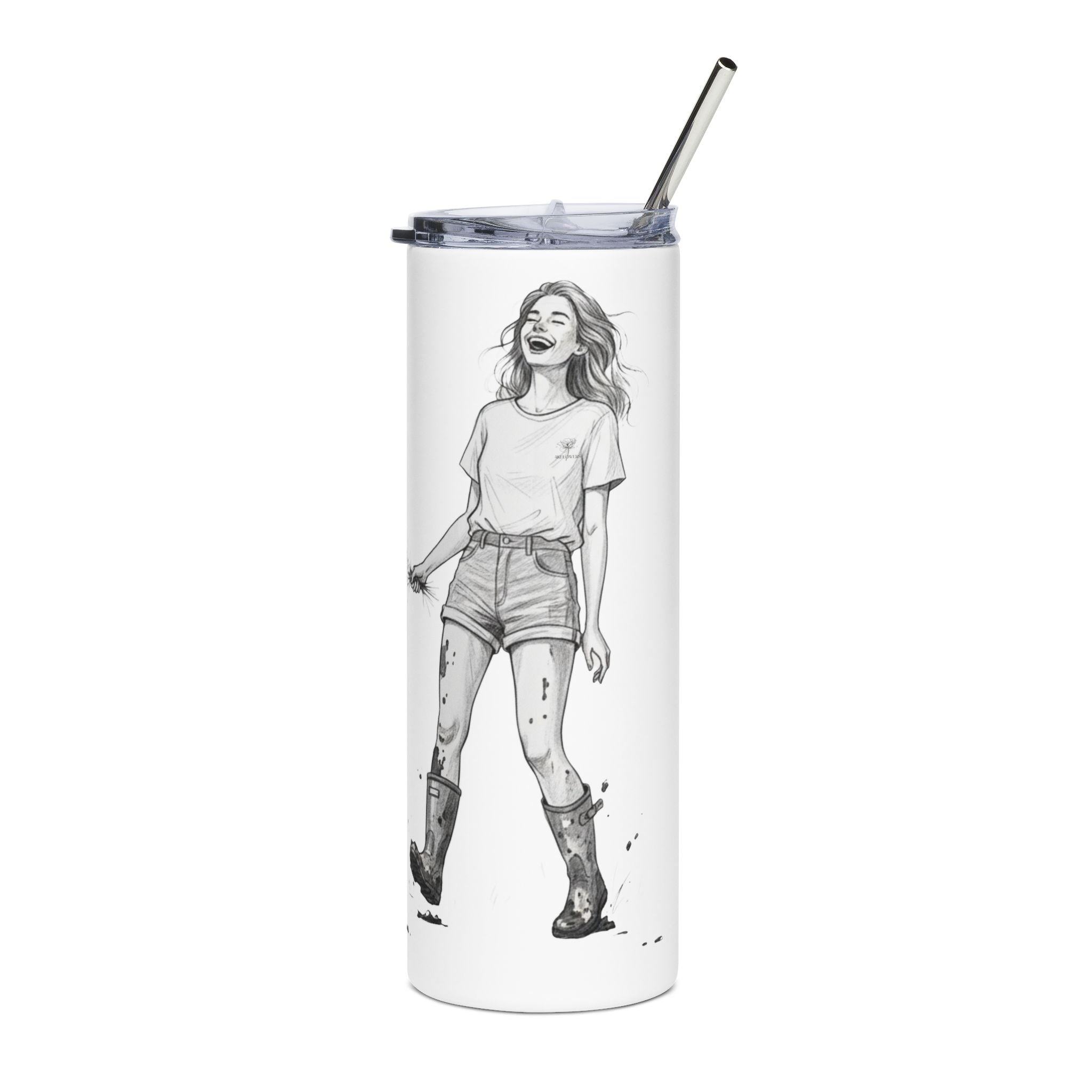20oz Stainless Tumbler — “Gettin Dirty in the Garden” Garden Lover Travel Cup